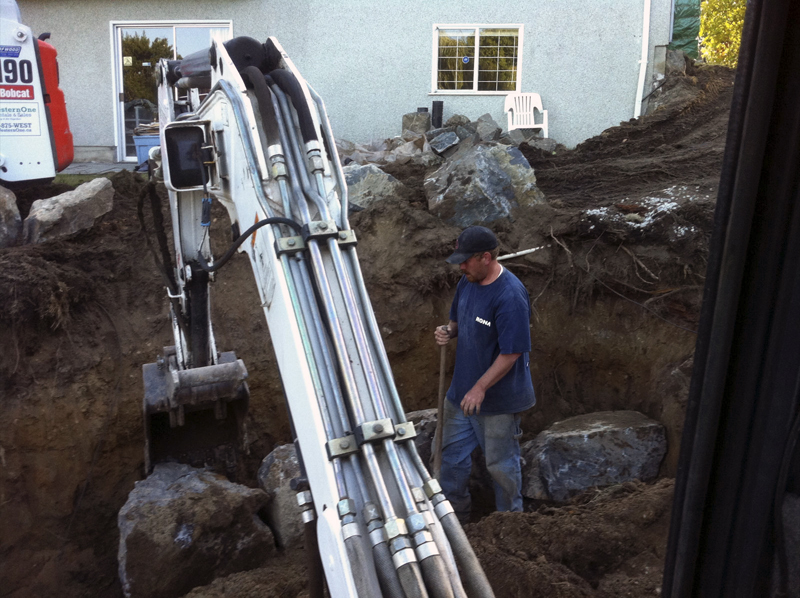 drainage system installation salt spring island
