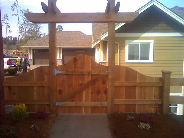 wooden patio and fence victoria cowichan valley gulf islands